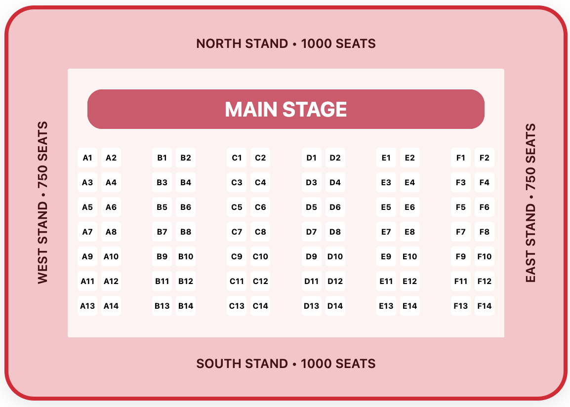 Seating Layout for iPad